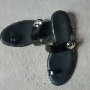 Hogan toe loop sandals